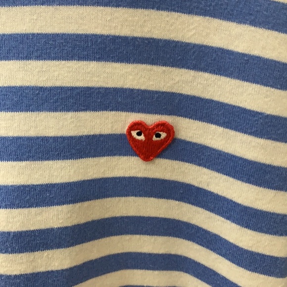 COPY - Comme Des Garçons Play Striped T-shirt - Picture 3 of 8